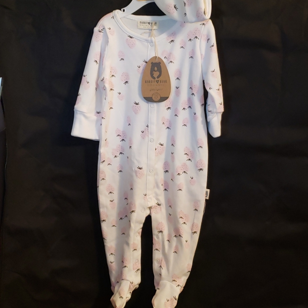 Rabbit + Bear by Emily & Oliver 100% Cotton onesie